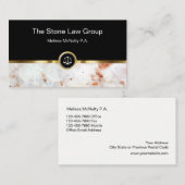 Nobler Rechtsanwaltsbüro-Entwurf Visitenkarte (Vorne/Hinten)