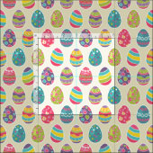 Nobler Retro Osterei-glücklicher Ostern-Tag Stoff (Kachel)