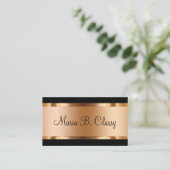 Nobler Rosen-Goldart-Entwurf Visitenkarte (Stehend Vorderseite)