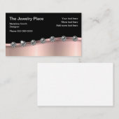 Nobler Rosen-Goldjuwel-Schmuck Visitenkarte (Vorne/Hinten)