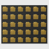 Nobler schillernder Housewarming-Entwurf Geschenkpapier (Flach)