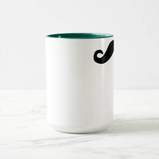 Nobler Schnurrbart Tasse (Zentrum)