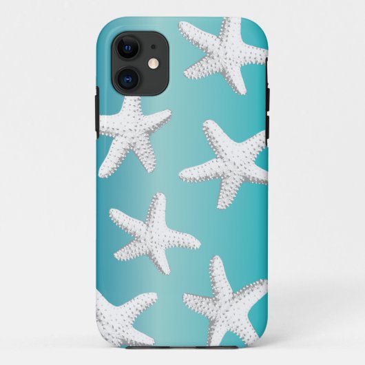 Nobler Starfish-Seesterne blauer iPhone 5 Kasten Case-Mate iPhone Hülle (Rückseite)