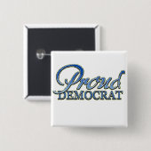 Nobler stolzer Demokrat Button (Vorne & Hinten)