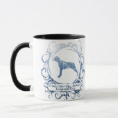 Nobler verwitterter Leopard-Hund Louisianas Tasse (Links)