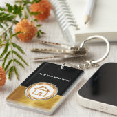 Nobler wirklicher Anwesen-Schlüsselanhänger Schlüsselanhänger (Vorderseite rechts)