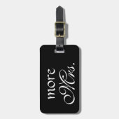 Noblerer Gepäckanhänger Frau-Black (Vorderseite vertikal)