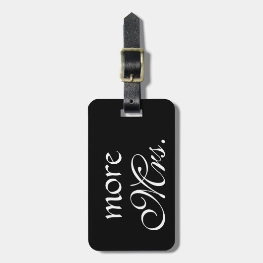 Noblerer Gepäckanhänger Frau-Black (Vorderseite vertikal)