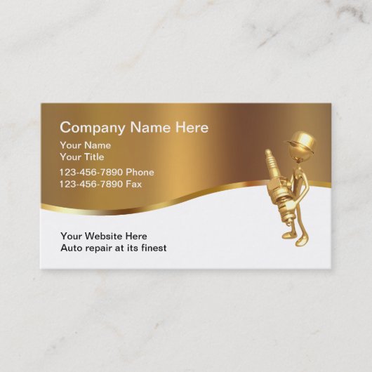 Nobles Automobilindustrie-Thema Visitenkarte (Vorderseite)