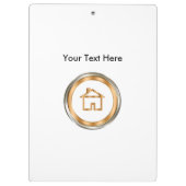 Nobles cooles wirkliches Anwesen Klemmbrett (Rückseite)