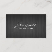 Nobles dunkles Holz trägt Agent-Geschäfts-Karte Visitenkarte (Vorderseite)