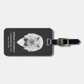 Nobles Eagle-Porträt | addieren Ihren Namen Gepäckanhänger (Vorderseite horizontal)