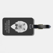 Nobles Eagle-Porträt | addieren Ihren Namen Gepäckanhänger (Rückseite horizontal)