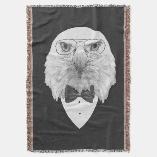 Nobles Eagle-Porträt Decke (Vorderseite Vertikal)