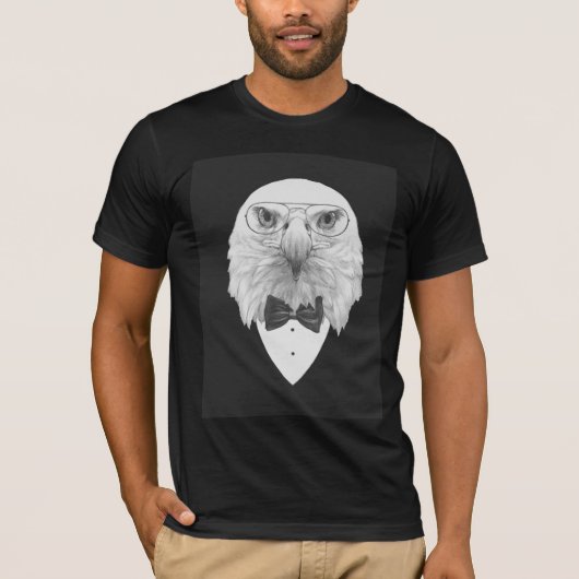 Nobles Eagle-Porträt T-Shirt (Vorderseite)