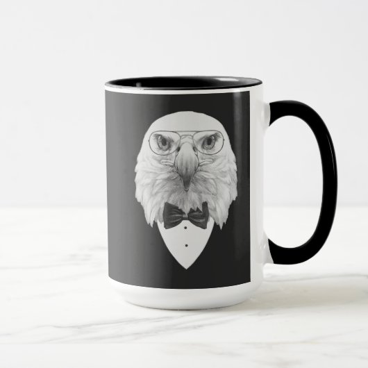 Nobles Eagle-Porträt Tasse (Rechts)