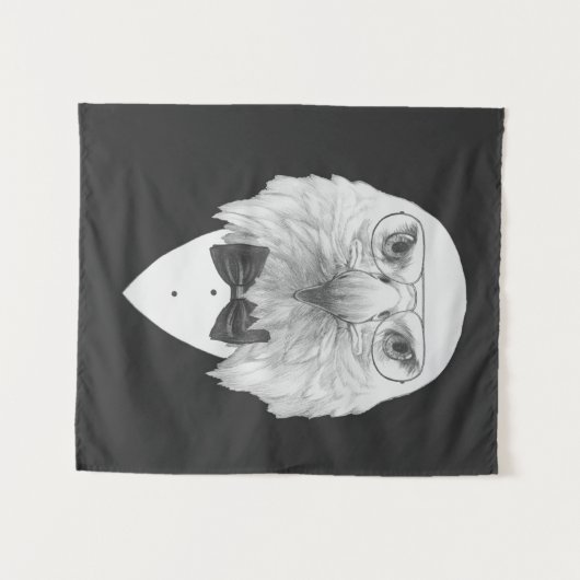 Nobles Eagle-Porträt Wandteppich (Vorderseite (Horizontal))