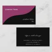 Nobles elegantes berufliches visitenkarte (Vorne/Hinten)