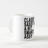 Nobles freches und ein Stückchen-intelligente Kaffeetasse (Vorderseite Links)