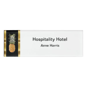 Nobles Gastfreundschafts-Hotel-Personal Namenschild