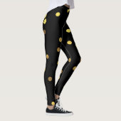 Nobles Goldfolieconfetti-Schwarzes Leggings (Rechts)