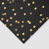 Nobles Goldfolieconfetti-Schwarzes Seidenpapier (Ausschnitt)