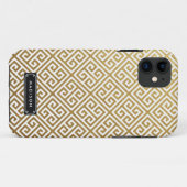 Nobles Goldgriechisches Schlüsselpersonalisiertes Case-Mate iPhone Hülle (Rückseite (Horizontal))