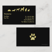 Nobles Haustier-Thema Visitenkarte (Vorne/Hinten)