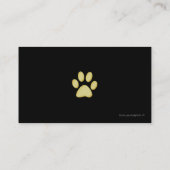 Nobles Haustier-Thema Visitenkarte (Rückseite)