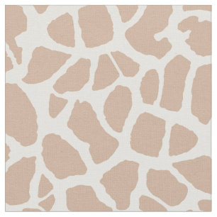 Nobles hellbraunes Giraffen-Druck-Monogramm und Stoff