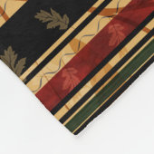 Nobles Herbst-Blatt und Muster-Entwurf Fleecedecke (Ecke)