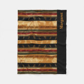 Nobles Herbst-Blatt und Muster-Entwurf Fleecedecke (Vorderseite)