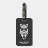 Nobles Lama | addieren Ihren Namen Gepäckanhänger (Rückseite vertikal)