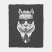 Nobles Lama Fleecedecke (Vorderseite)