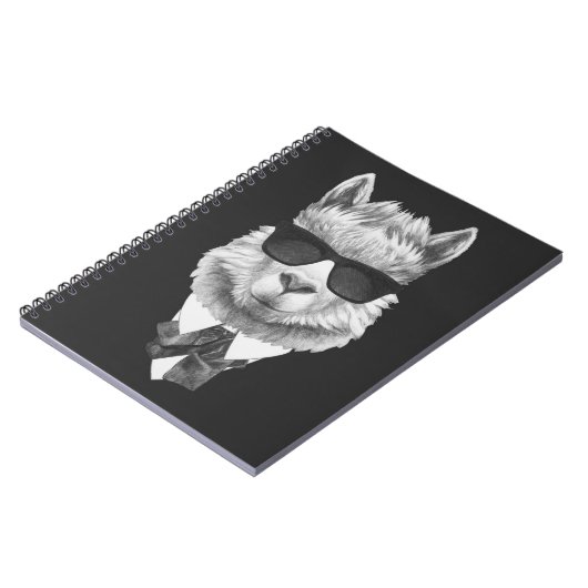 Nobles Lama Notizblock (Linke Seite)