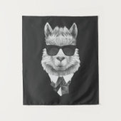 Nobles Lama Wandteppich (Vorderseite)