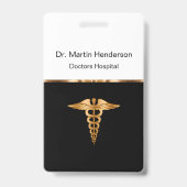 Nobles medizinisches Krankenhaus-Büro Ausweis (Rückseite)