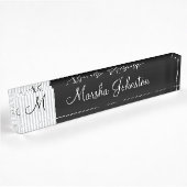 Nobles modernes Monogramm Namensplakette