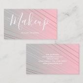 Nobles Rosengold-, rosa u. Grauessteigungsmuster Visitenkarte (Vorne/Hinten)