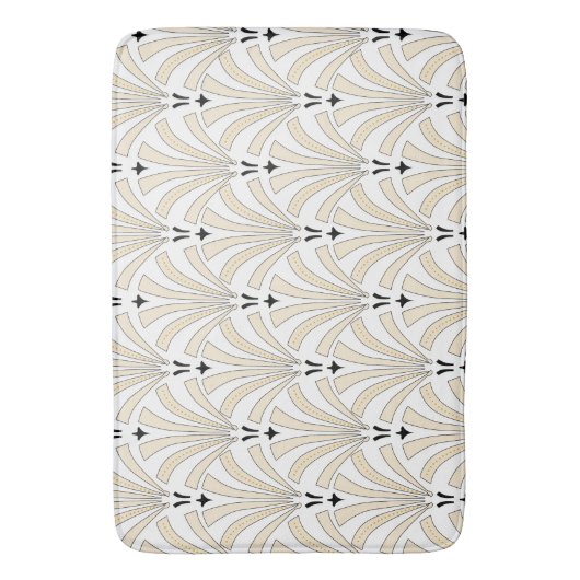 Nobles Sahne- u. weißes Badematte (Vorderseite Vertikal)