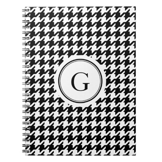 Nobles Schwarz-weißes Notizblock (Vorderseite)