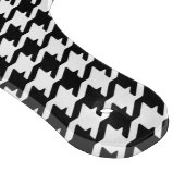 Nobles Schwarz-weißes Schneidebrett (Ecke)