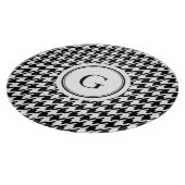 Nobles Schwarz-weißes Schneidebrett (Ecke)