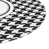 Nobles Schwarz-weißes Schneidebrett (Ecke)