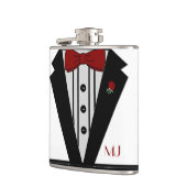 Nobles Smoking pflegt Hochzeit Flachmann (Links)