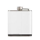 Nobles Smoking pflegt Hochzeit Flachmann (Rückseite)