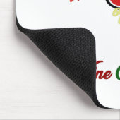 Nobles Träumen eines Wein-Weihnachten Mousepad (Ecke)