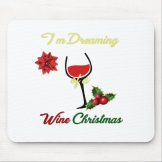 Nobles Träumen eines Wein-Weihnachten Mousepad