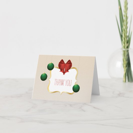 Nobles und kundengerechtes gestreiftes Muster Dankeskarte (Vorderseite)