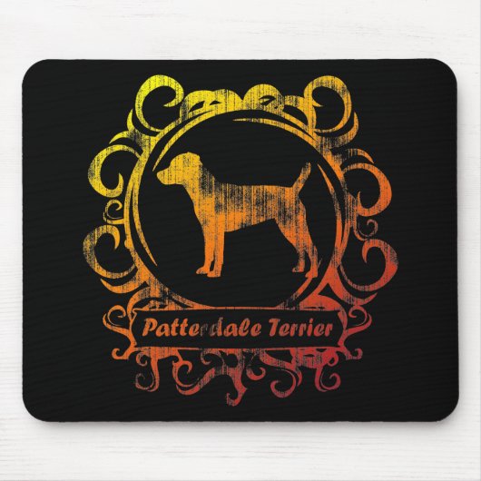 Nobles verwittertes Patterdale Terrier Mousepad (Vorne)